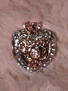 NWOT Rose Gold Color Crown Heart Pandora-style Bead